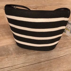 Brand new, Cute Black and White striped Handbag